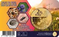 Carta con monete da 2,5 euro Ape Belgio 2024