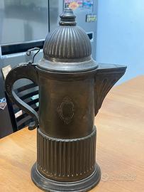 Thermos per caffè in ottone italiano d'epoca