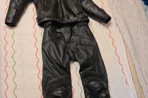 Dainese tuta pelle 2 pezzi Tg 54/56 nera