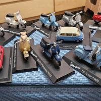 modellini di Vespa, ape Piaggio, 600 Fiat e Panda