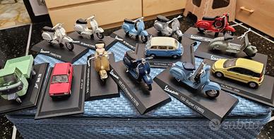 modellini di Vespa, ape Piaggio, 600 Fiat e Panda