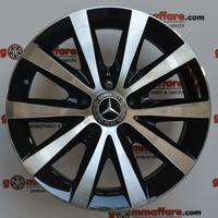 4 cerchi lega mercedes classe a b cla r16 lt1211
