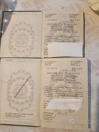 due passaporti Italiani nel 1963