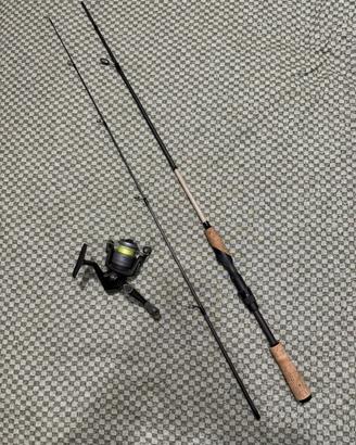 Combo  canna da pesca caperlan : con mulinello