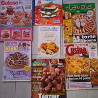 N. 7 riviste varie di cucina per dolci e salati
