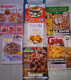 N. 7 riviste varie di cucina per dolci e salati