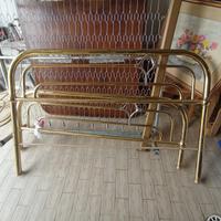Letto doppio ottone con rete