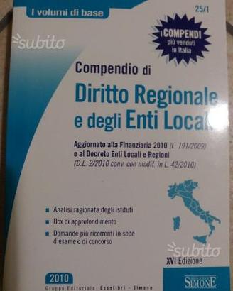 Compendio di Diritto Regionale e degli Enti Locali