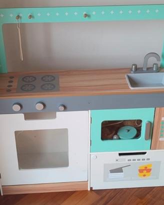 Cucina bambini vero legno vernice atossica 