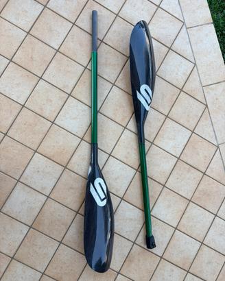Pagaia canoa kayak surfski carbonio