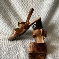 Sandali stampa serpente, taglia 36