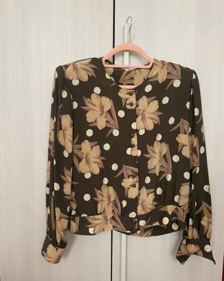 Blusa vintage floreale