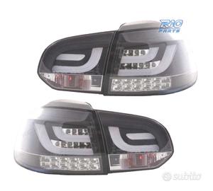 FANALI VOLKSWAGEN VW GOLF 6 08-12 A LED FONDO NERO