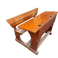 Antico banco da scuola anni ‘30 in legno