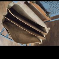 Borsa in pelle cuoio marroncino chiaro