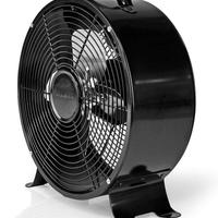 Ventilatore da tavolo in metallo nero stilo retro