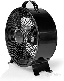 Ventilatore da tavolo in metallo nero stilo retro