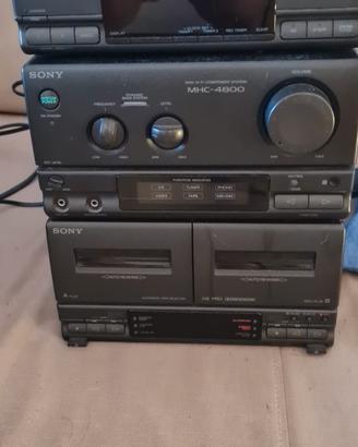 Pre amplificatore, amplificatore e deck cassette 
