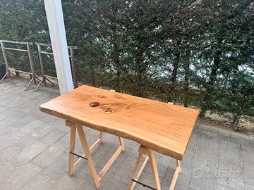 Top mensola bagno in rovere massello