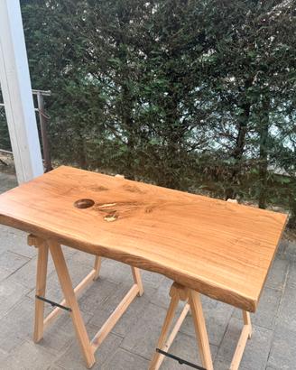 Top mensola bagno in rovere massello