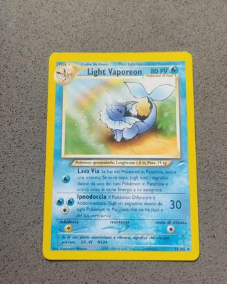 Light Vaporeon Ita Set Neo Destiny Carta Pokemon 5