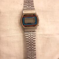 orologio al quarzo vintage anni '80 in metallo