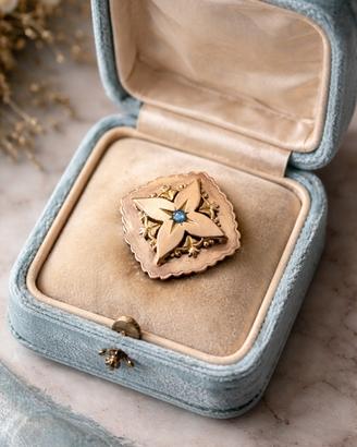 Spilla placcata oro fine 800 titre FIX antica