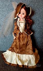 Furga Damina bambola capelli rossi mogano vintage