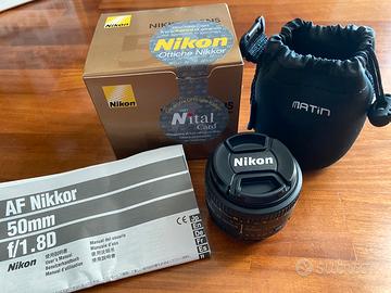 NIKON obiettivo 50mm f1/8D AF Nikkor