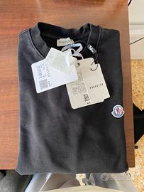 felpa moncler nera senza cappuccio