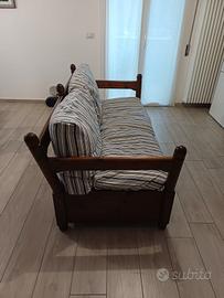 Divano in legno massello di ciliegio