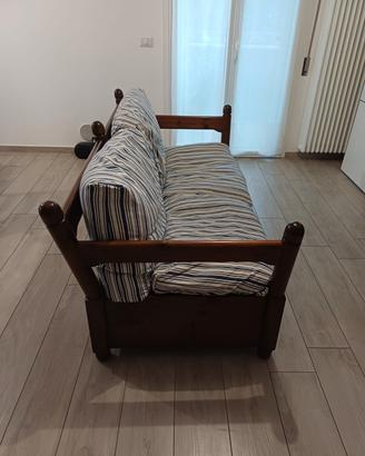 Divano in legno massello di ciliegio