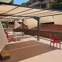 Gazebo Telo Scorrevole 3x4 o 3x3 Nero o Bianco New