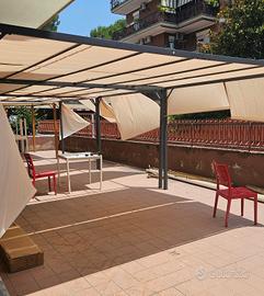Gazebo Telo Scorrevole 3x4 o 3x3 Nero o Bianco New