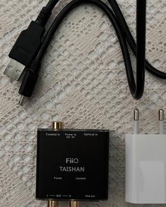 Fiio DAC/converitore digitale+ alimentatore