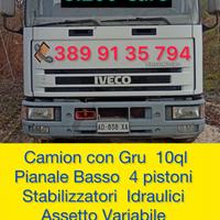 CAMION CON GRU 10ql 8.200€ PIANALE BASSO
