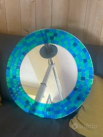 Specchio tondo Ikea mosaico