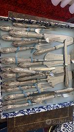 Servizio posate dolci in argento 800