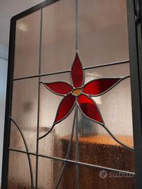 paravento vetro decorato