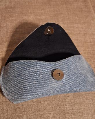 Custodia per occhiali in pelle stampata JEANS 