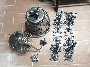 porta vasi in ferro battuto