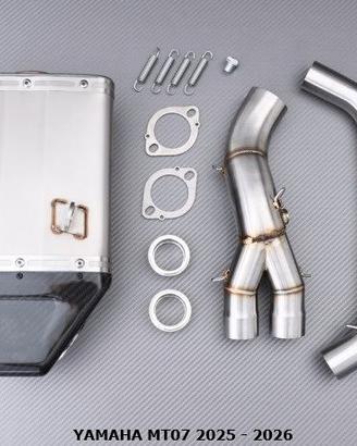 Linea completa / Scarico YAMAHA MT07 2025 - 2026