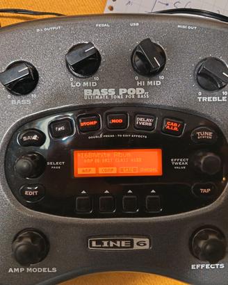 Line 6 Bass POD XT – Multieffetto e modellatore pe
