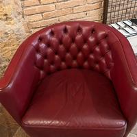 Divano e poltrone  in pelle Moroso