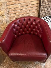 Divano e poltrone  in pelle Moroso