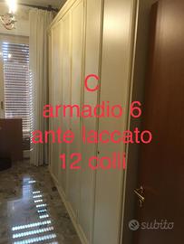 Armadio 6 ante bianco laccato
