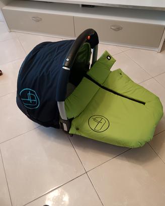 trio, ovetto, navicella, passeggino e borsa 