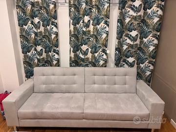 Divano letto grigio