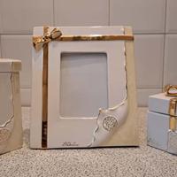 Set Vasi e Cornice portafoto in porcellana