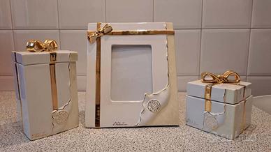 Set Vasi e Cornice portafoto in porcellana